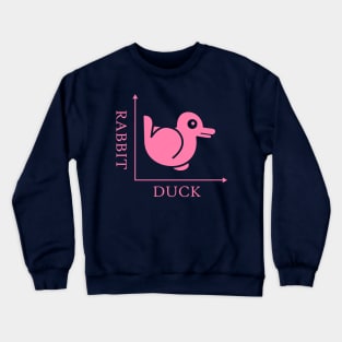 Duck Rabbit Illusion Crewneck Sweatshirt